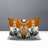 Spoke Leopard Reversible Indoor/Outdoor Rectangle Pillow