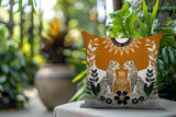 Spoke Leopard Reversible Indoor/Outdoor Square Pillow