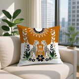 Spoke Leopard Reversible Indoor/Outdoor Square Pillow