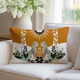 Spoke Leopard Reversible Indoor/Outdoor Rectangle Pillow