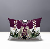 Spoke Leopard Reversible Indoor/Outdoor Rectangle Pillow