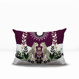 Spoke Leopard Reversible Indoor/Outdoor Rectangle Pillow