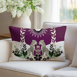 Spoke Leopard Reversible Indoor/Outdoor Rectangle Pillow