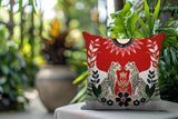 Spoke Leopard Reversible Indoor/Outdoor Square Pillow