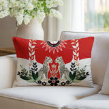 Spoke Leopard Reversible Indoor/Outdoor Rectangle Pillow