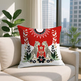 Spoke Leopard Reversible Indoor/Outdoor Square Pillow