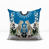Spoke Leopard Reversible Indoor/Outdoor Square Pillow