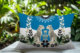 Spoke Leopard Reversible Indoor/Outdoor Square Pillow