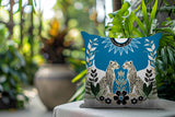 Spoke Leopard Reversible Indoor/Outdoor Square Pillow