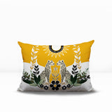 Spoke Leopard Reversible Indoor/Outdoor Rectangle Pillow