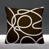 Squiggles Abstract Reversible Indoor/Outdoor Square Pillow