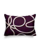 Squiggles Abstract Reversible Indoor/Outdoor Rectangular Pillow
