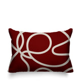 Squiggles Abstract Reversible Indoor/Outdoor Rectangular Pillow
