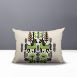 Stai Horse Reversible Indoor/Outdoor Lumbar Pillow in Chartreuse - Size 25x18