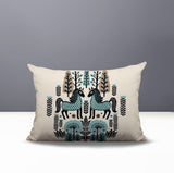 Stai Horse Reversible Indoor/Outdoor Lumbar Pillow in Emerald - Size 25x18