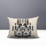 Stai Horse Reversible Indoor/Outdoor Lumbar Pillow in Gray - Size 25x18