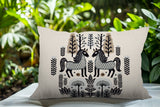 Stai Horse Reversible Indoor/Outdoor Lumbar Pillow in Gray - Size 25x18