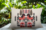 Stai Horse Reversible Indoor/Outdoor Lumbar Pillow in Red - Size 25x18