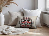 Stai Horse Reversible Indoor/Outdoor Lumbar Pillow in Red - Size 25x18