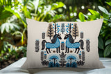 Stai Horse Reversible Indoor/Outdoor Lumbar Pillow in Turquoise - Size 25x18