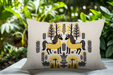 Stai Horse Reversible Indoor/Outdoor Lumbar Pillow in Yellow - Size 25x18