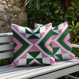 Stan 2 Sets Indoor/Outdoor Reversible Square Pillow