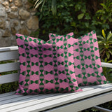 Stan Geo 2 Sets Indoor/Outdoor Reversible Square Pillow