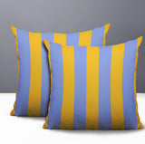 Stan Stripe 2 Sets Indoor/Outdoor Reversible Square Pillow