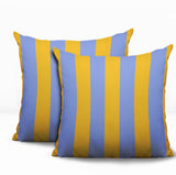 Stan Stripe 2 Sets Indoor/Outdoor Reversible Square Pillow