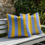 Stan Stripe 2 Sets Indoor/Outdoor Reversible Square Pillow