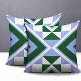 Stan 2 Sets Indoor/Outdoor Reversible Square Pillow
