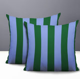Stan Stripe 2 Sets Indoor/Outdoor Reversible Square Pillow
