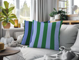 Stan Stripe 2 Sets Indoor/Outdoor Reversible Square Pillow