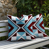 Stan 2 Sets Indoor/Outdoor Reversible Square Pillow