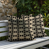 Stan Geo 2 Sets Indoor/Outdoor Reversible Square Pillow