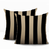 Stan Stripe 2 Sets Indoor/Outdoor Reversible Square Pillow