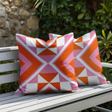 Stan 2 Sets Indoor/Outdoor Reversible Square Pillow