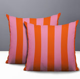 Stan Stripe 2 Sets Indoor/Outdoor Reversible Square Pillow