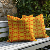 Stan Geo 2 Sets Indoor/Outdoor Reversible Square Pillow