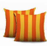 Stan Stripe 2 Sets Indoor/Outdoor Reversible Square Pillow