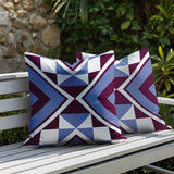 Stan 2 Sets Indoor/Outdoor Reversible Square Pillow