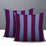 Stan Stripe 2 Sets Indoor/Outdoor Reversible Square Pillow