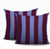Stan Stripe 2 Sets Indoor/Outdoor Reversible Square Pillow