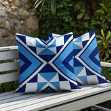 Stan 2 Sets Indoor/Outdoor Reversible Square Pillow