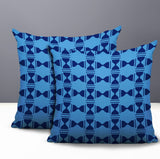 Stan Geo 2 Sets Indoor/Outdoor Reversible Square Pillow