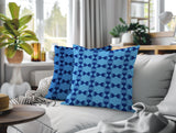 Stan Geo 2 Sets Indoor/Outdoor Reversible Square Pillow