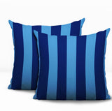 Stan Stripe 2 Sets Indoor/Outdoor Reversible Square Pillow