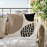 Stea Abstract Reversible Indoor/Outdoor Square Pillow