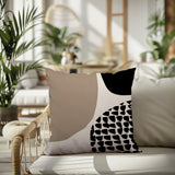 Stea Abstract Reversible Indoor/Outdoor Square Pillow