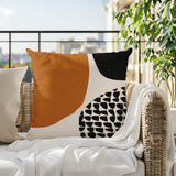 Stea Abstract Reversible Indoor/Outdoor Square Pillow